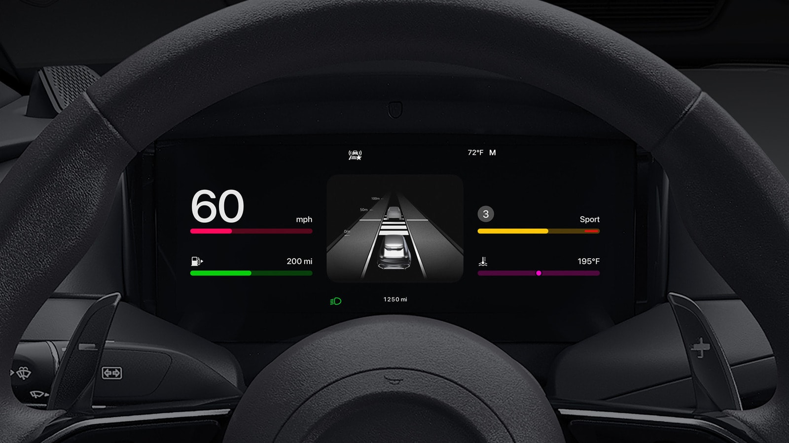 Apple CarPlay interface displayed on a car dashboard screen