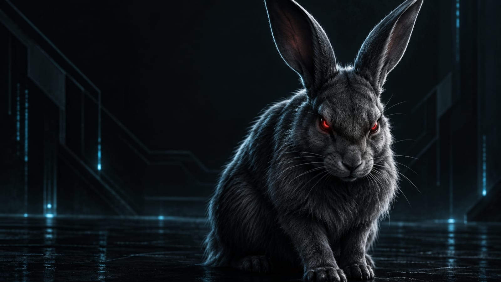 Cybersecurity concept showing digital threat